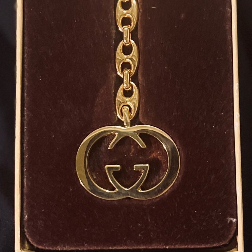 Mint Gucci keychain from the 1980's